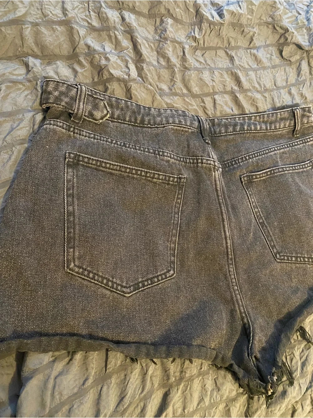 Black Cider Denim Cutoff Shorts